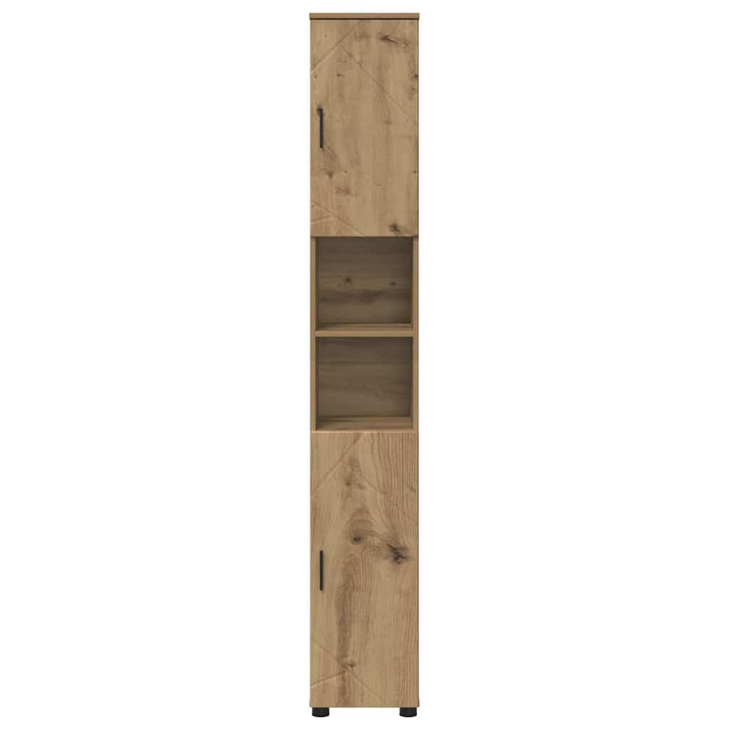 Bad hoher Schrank Artisan-Eiche 30 x 35 x 192 cm Holzwerkstoff
